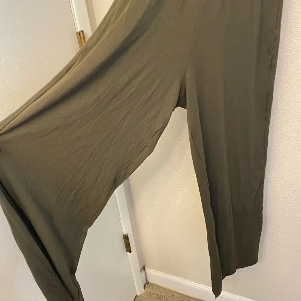 Kizzi Dancewear olive dark green unitard jumpsuit v-neck -SA small adult